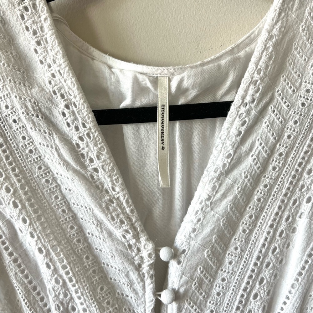 By Anthropologie 100% cotton maxi lace dress